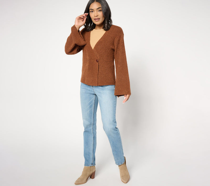 Me by Jennie Garth Beacon Button Front Cardigan — View 4