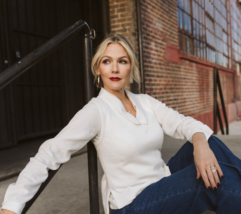 Me by Jennie Garth Fenway Sweater Vest — View 14