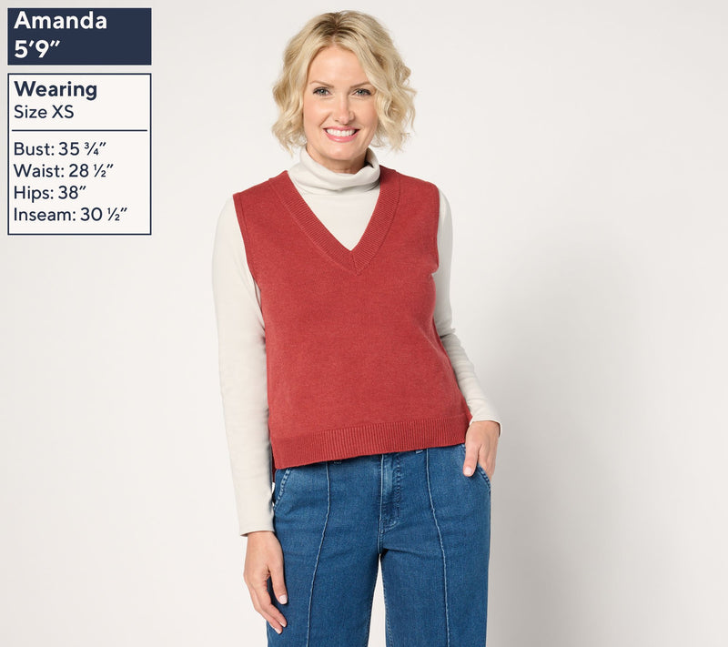 Me by Jennie Garth Fenway Sweater Vest — View 9