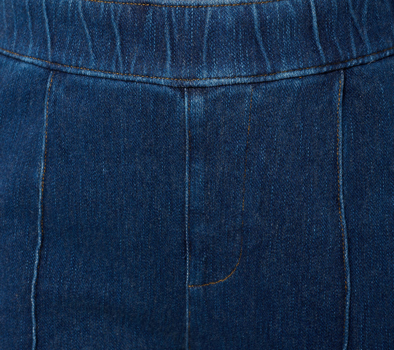 Isaac Mizrahi Live! Tall Knit Denim Straight Leg Trouser Jeans — View 6