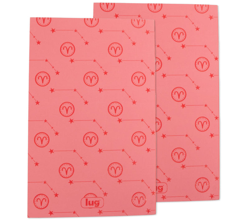 Lug Set of 2 Zodiac Lined Notebooks - Jotter — View 3