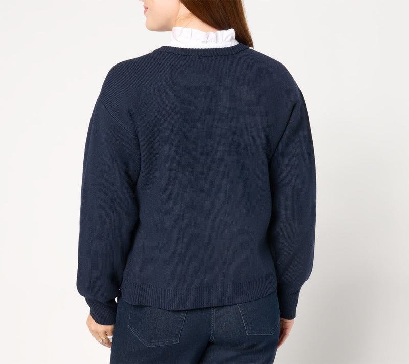 Studio Park x Amy Stran Pearl Embellished Cardigan — View 8