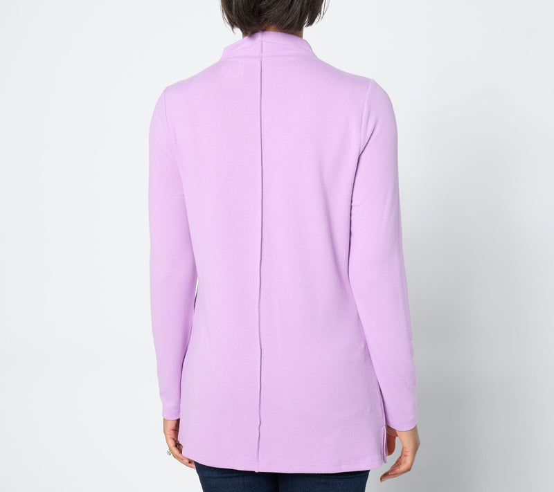 Denim & Co. Regular Heavenly Jersey Mock Neck Tunic — View 10