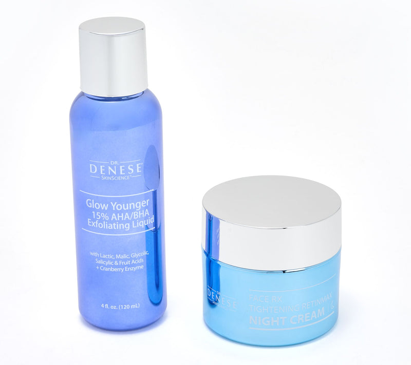Dr. Denese AHA/BHA Exfoliator & RetinMax Night Cream Set — Main view