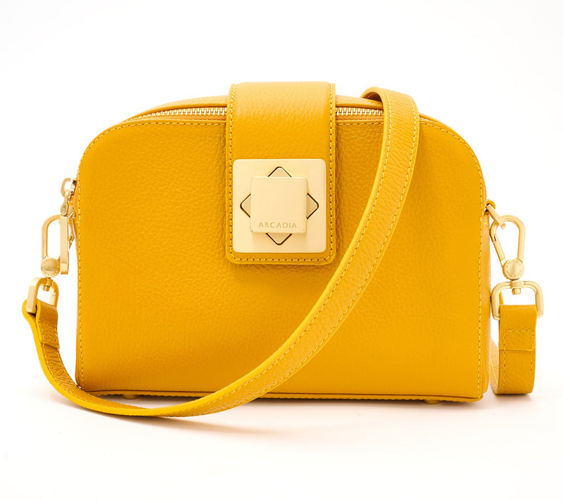 Arcadia Leather Turn Lock Giordana Crossbody — View 4