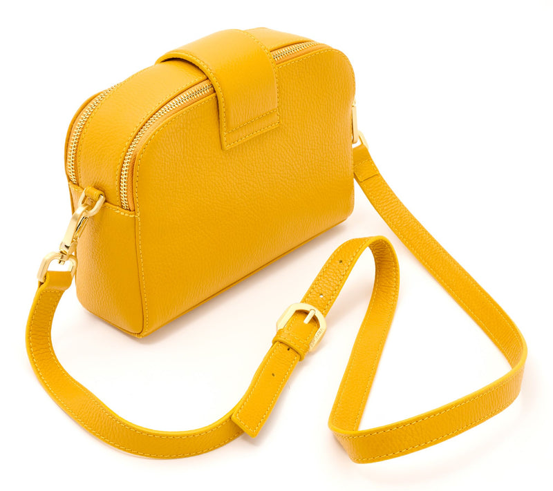 Arcadia Leather Turn Lock Giordana Crossbody — View 12