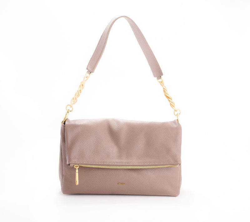 Arcadia Leather Soft Flap Anisa Crossbody — View 7