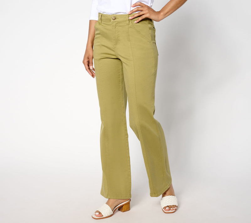 Belle by Kim Gravel Tall TripleLuxe Twill Seamed Trouser Jean — View 7
