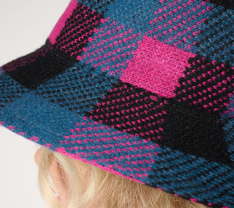 San Diego Hat Co. Dixieland Wool Blend Plaid Bucket Hat — View 3