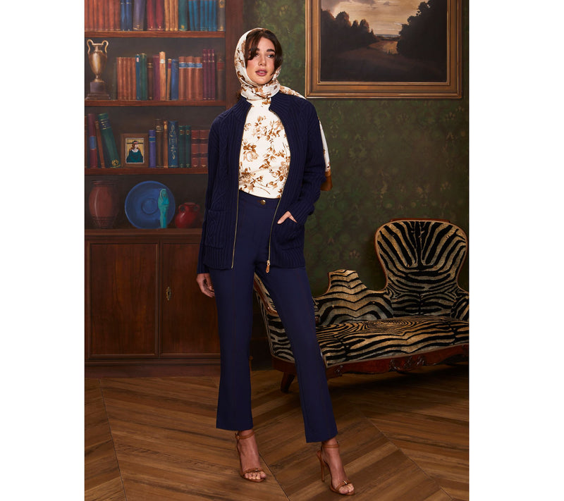 Isaac Mizrahi Live! Petite Estate Timeless Twill Straight Leg Pants — View 14