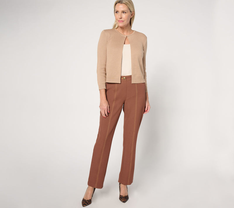 Isaac Mizrahi Live! Tall Estate Timeless Twill Straight Leg Pants — View 12