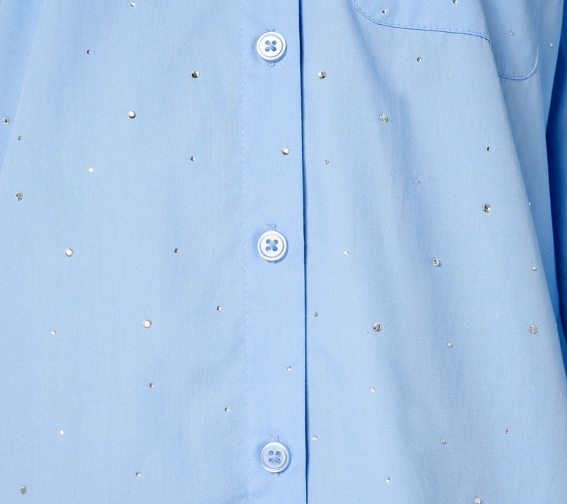 Joan Rivers Red Carpet Button Front Shirt with Rhinestones — View 12