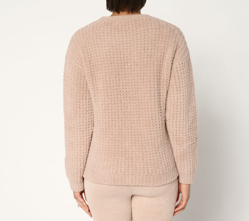 Barefoot Dreams CozyChic Waffle Pullover — View 13