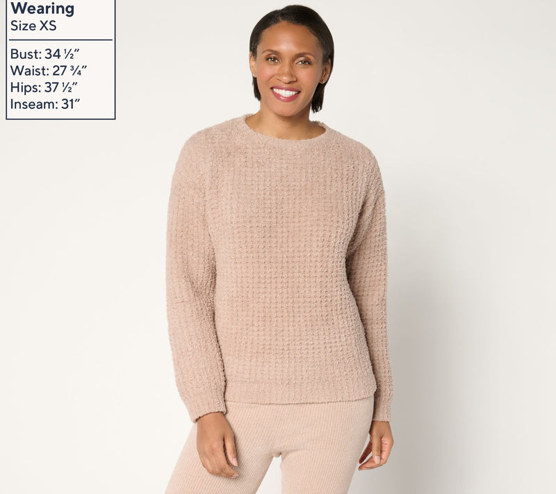 Barefoot Dreams CozyChic Waffle Pullover — View 12