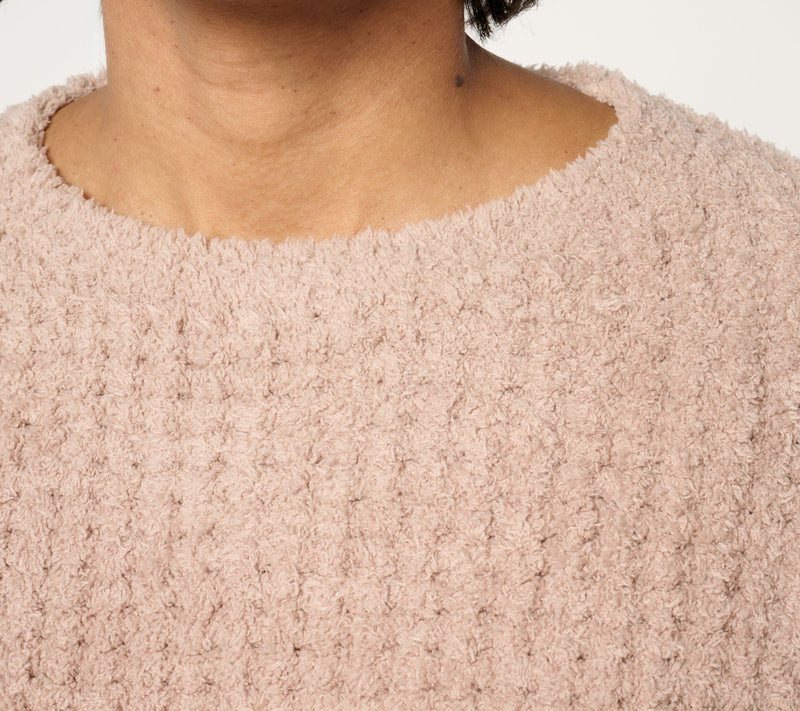 Barefoot Dreams CozyChic Waffle Pullover — View 15