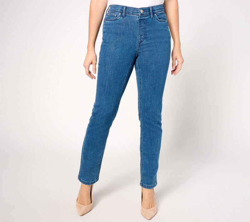 Denim & Co. Signature Regular Indigo Perfect Flex Pull-On Jean — View 7