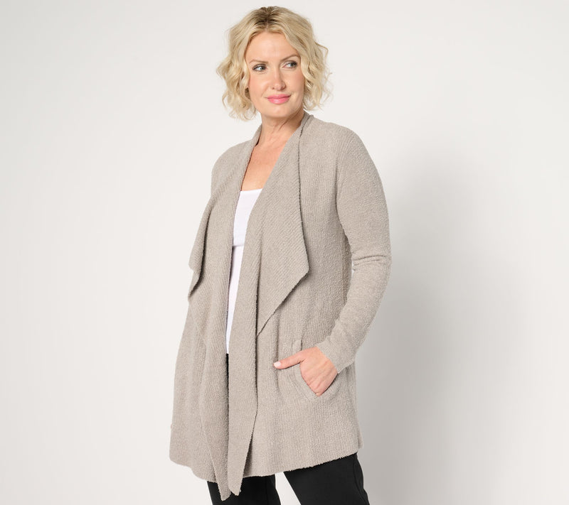Barefoot Dreams Regular CozyChic Lite Ribbed Island Wrap Cardigan — View 5