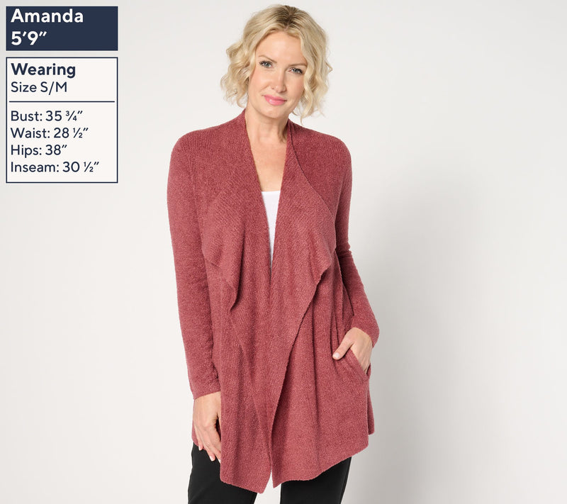 Barefoot Dreams Regular CozyChic Lite Ribbed Island Wrap Cardigan — View 19