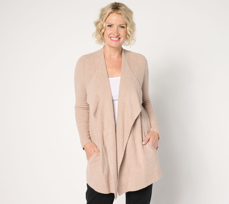 Barefoot Dreams Regular CozyChic Lite Ribbed Island Wrap Cardigan — View 13