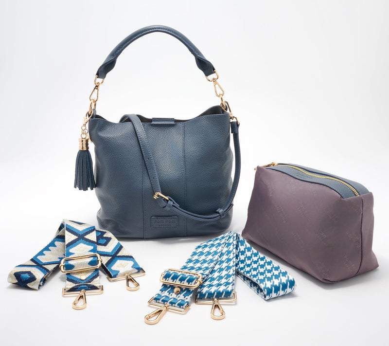 Pom Pom London Lambeth Leather Convertible Bucket Bag — View 20