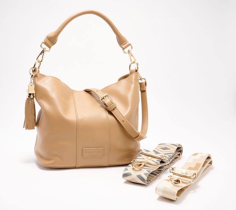 Pom Pom London Lambeth Leather Convertible Bucket Bag — View 11