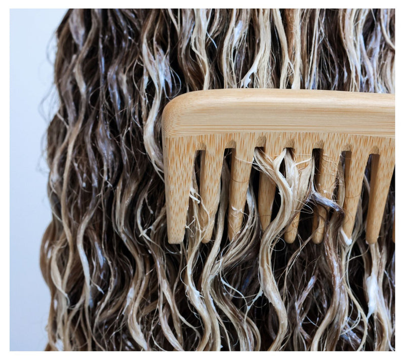 Fully Fyne Bamboo Wide-Tooth Comb For Fine/ThinHair — View 3