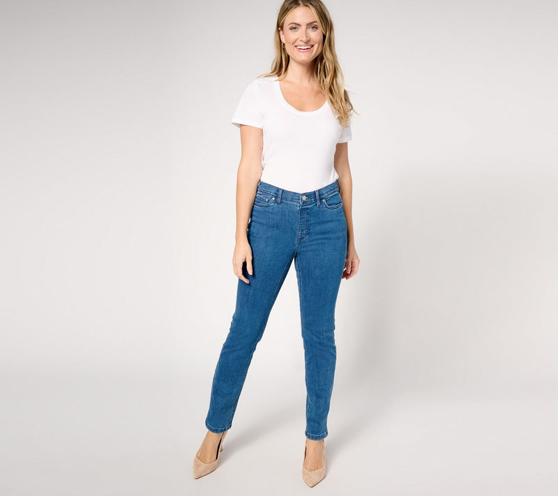 Denim & Co. Signature Tall Indigo Perfect Flex Pull-On Jean — View 3