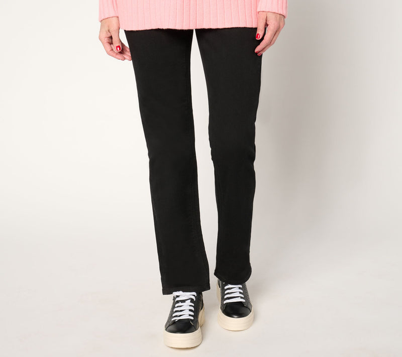 Denim & Co. Regular Comfy Knit Straight Leg Pull-On Jean — View 13