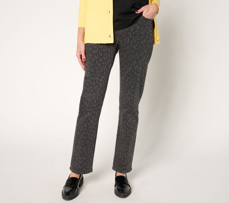 Denim & Co. Tall Comfy Knit Straight Leg Pull-On Jean — View 11