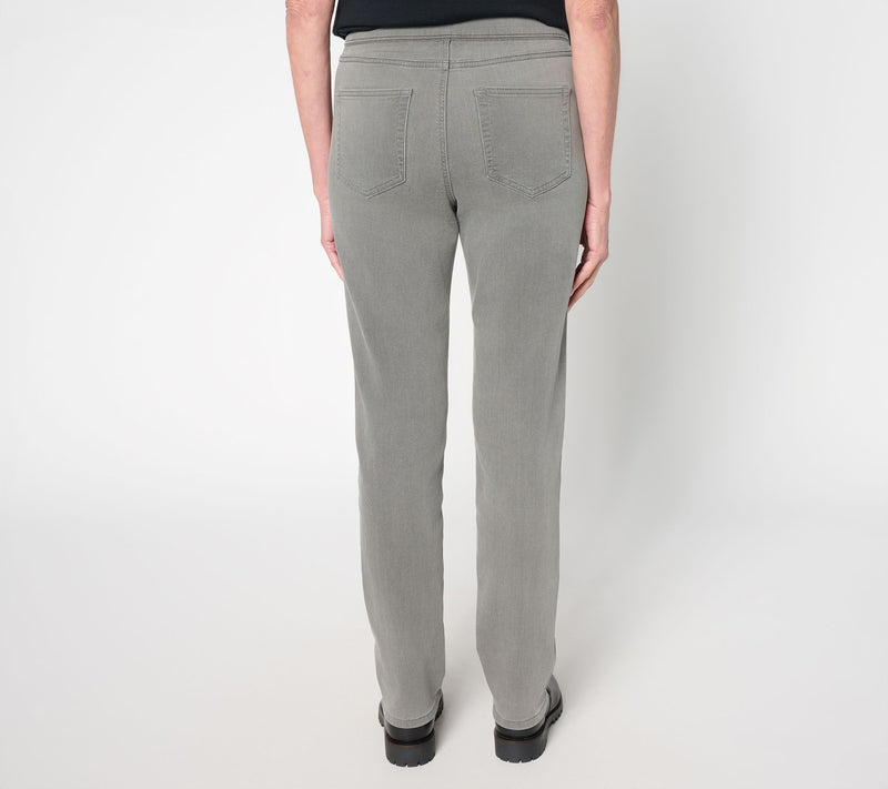 Denim & Co. Tall Comfy Knit Straight Leg Pull-On Jean — View 16