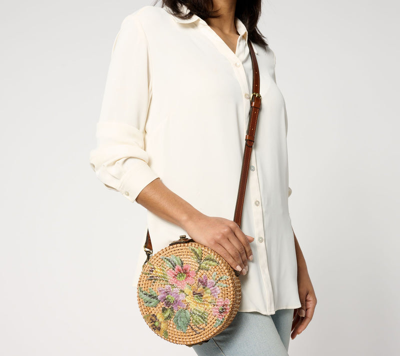 "As Is" Patricia Nash Leather Lodetta Basket Crossbody — View 4