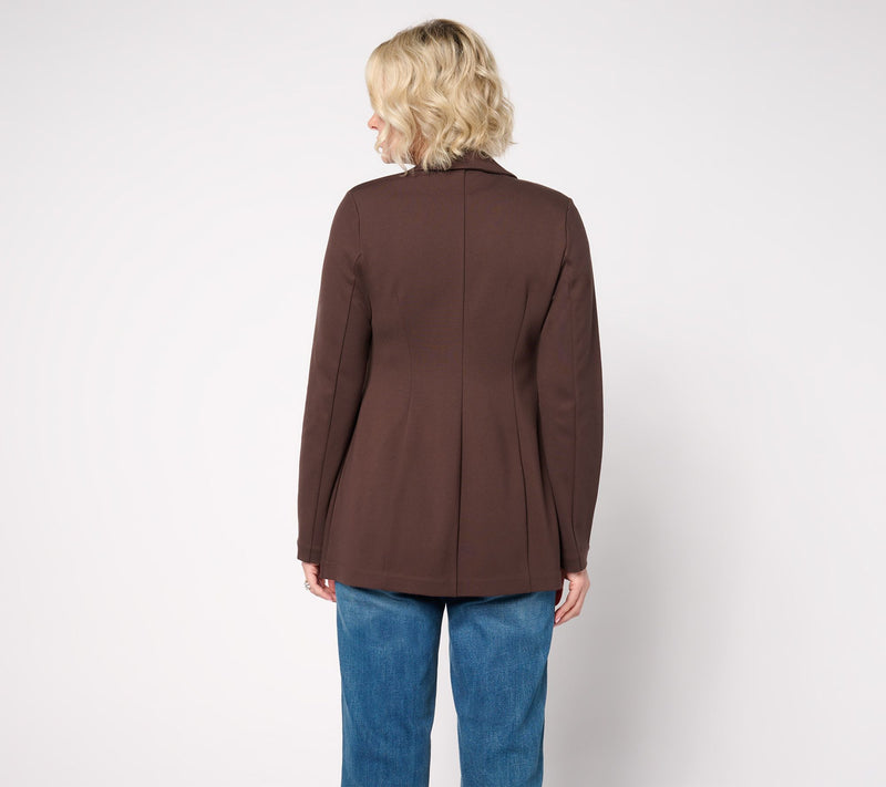Peace Love World Feminine Ponte Blazer — View 3
