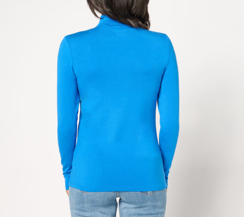 Carla Rockmore Collection Fashion Funnel Neck Knit Top — View 11