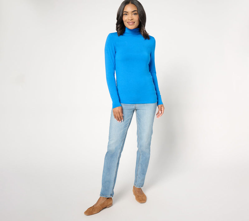 Carla Rockmore Collection Fashion Funnel Neck Knit Top — View 12