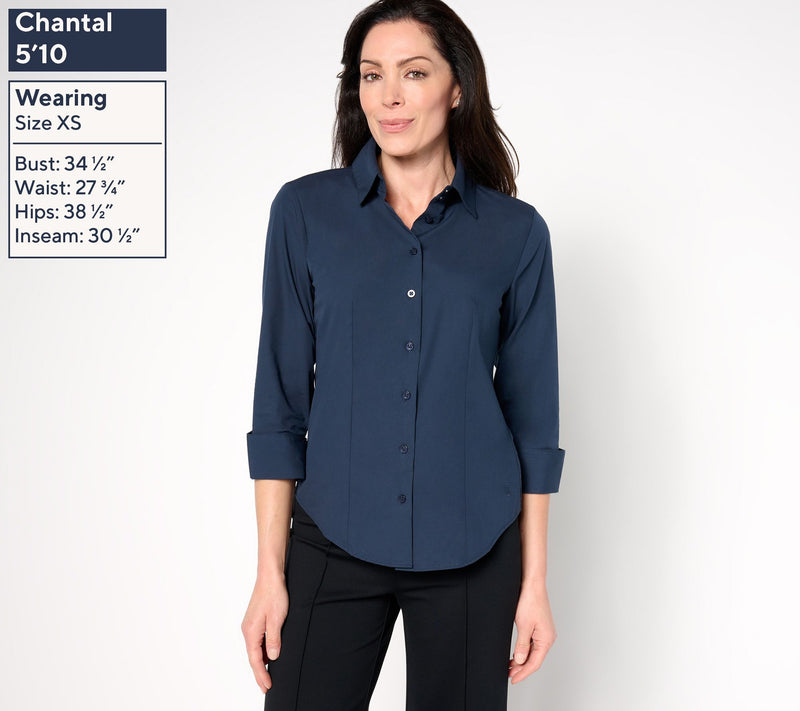 Carla Rockmore Collection The Essential Mixed Media Shirt — View 2