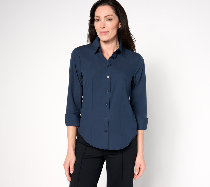 Carla Rockmore Collection The Essential Mixed Media Shirt — Main view