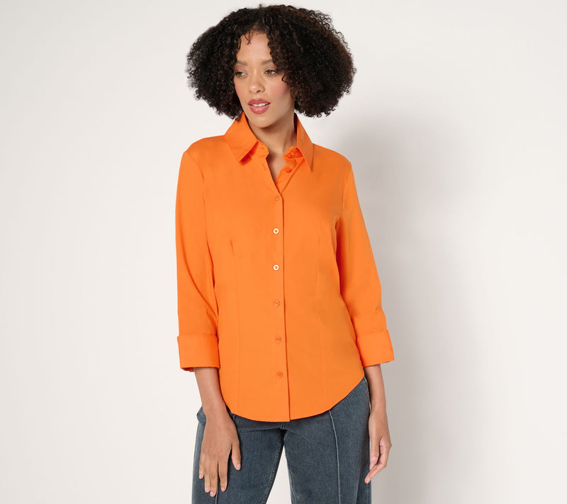 Carla Rockmore Collection The Essential Mixed Media Shirt — View 12