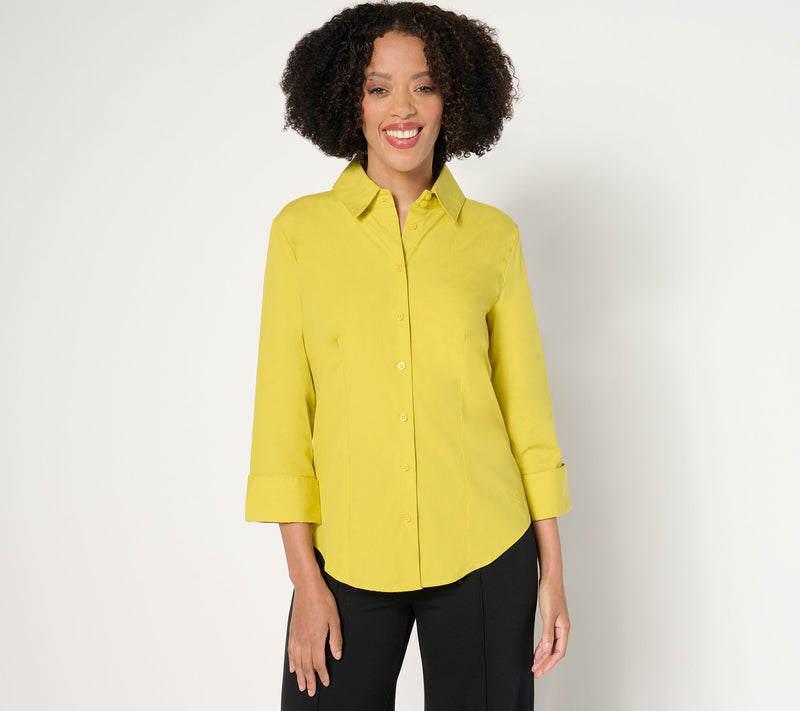Carla Rockmore Collection The Essential Mixed Media Shirt — View 13
