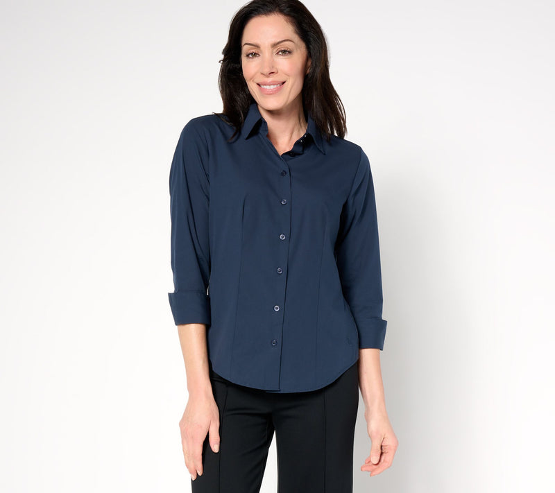 Carla Rockmore Collection The Essential Mixed Media Shirt — View 4