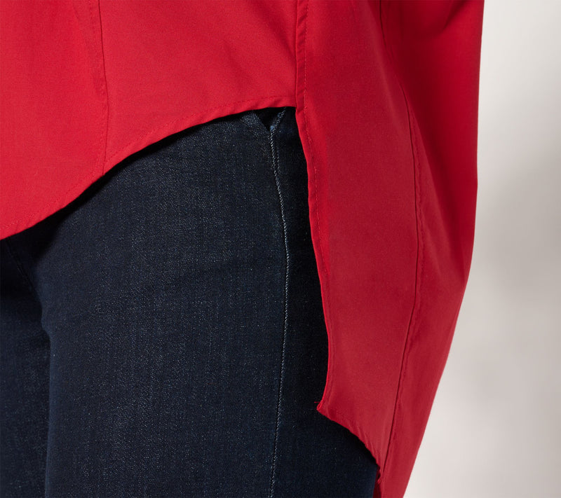 Carla Rockmore Collection Dolman Sleeve Stretch Poplin Shirt — View 11