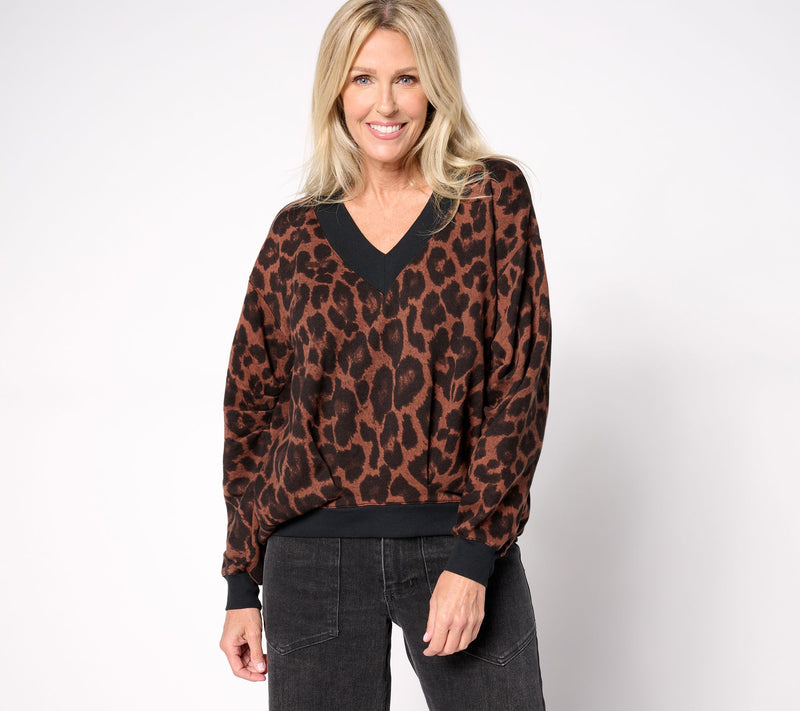 Carla Rockmore Collection Asymmetric French Terry Sweatshirt — View 9