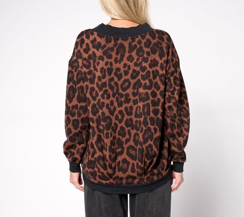 Carla Rockmore Collection Asymmetric French Terry Sweatshirt — View 11