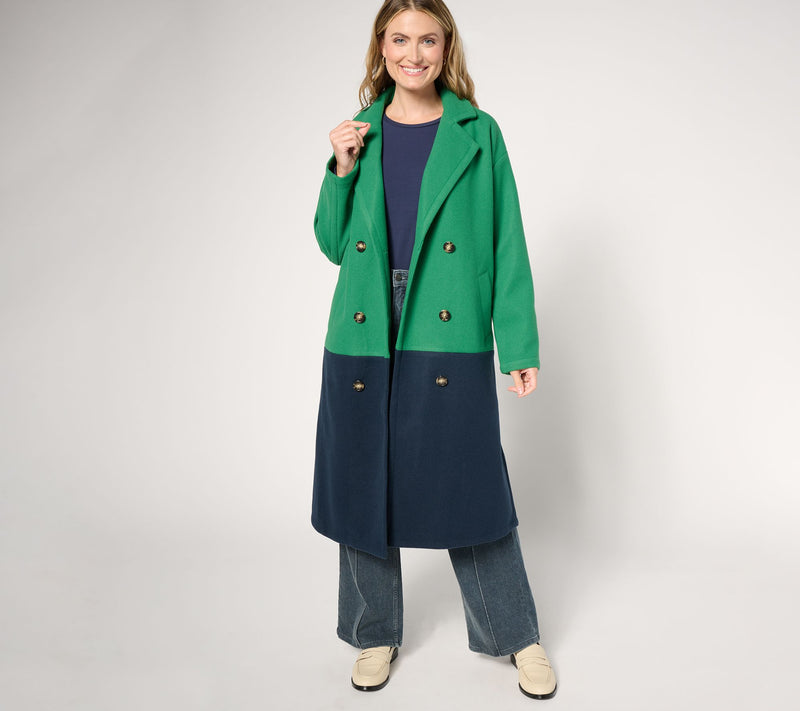 Carla Rockmore Collection Regular The Muse Color Blocked Coat — Main view