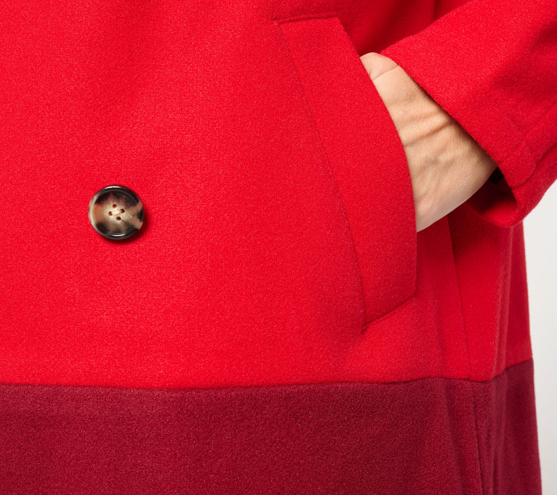 Carla Rockmore Collection Regular The Muse Color Blocked Coat — View 10