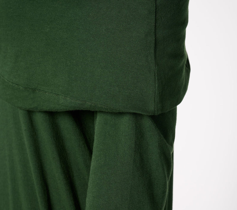 Peace Love World Side Cowl Long Sleeve Top — View 11