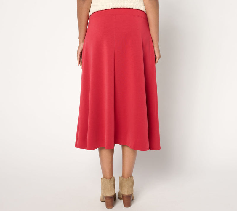 Peace Love World Regular Pull-On Scuba Knit Circle Skirt — View 9