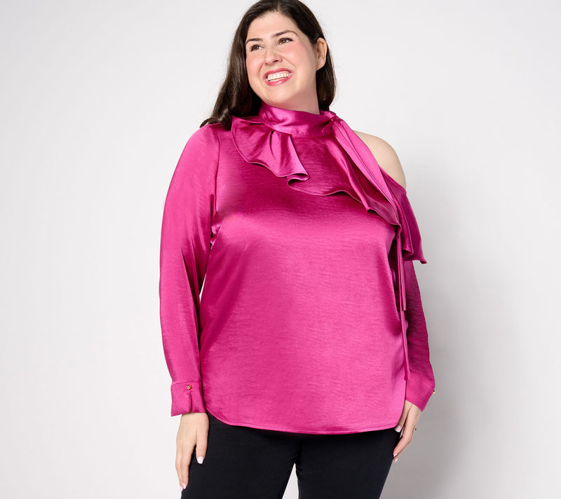Mally Roncal Alexis Ruffle Off Shoulder Blouse — View 8