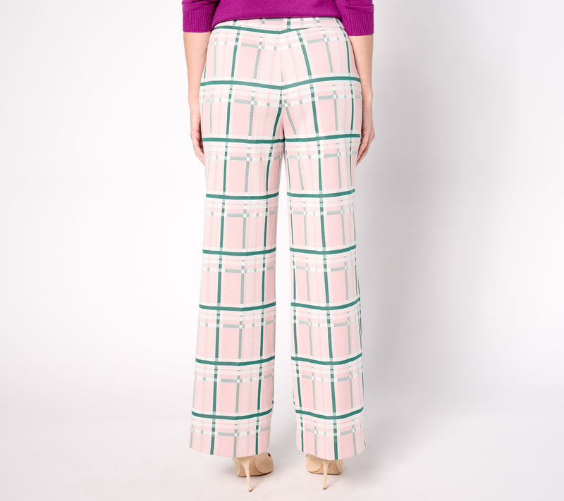 by Stacy London Petite Knit Jacquard Wide Leg Pull-On Pant — View 8