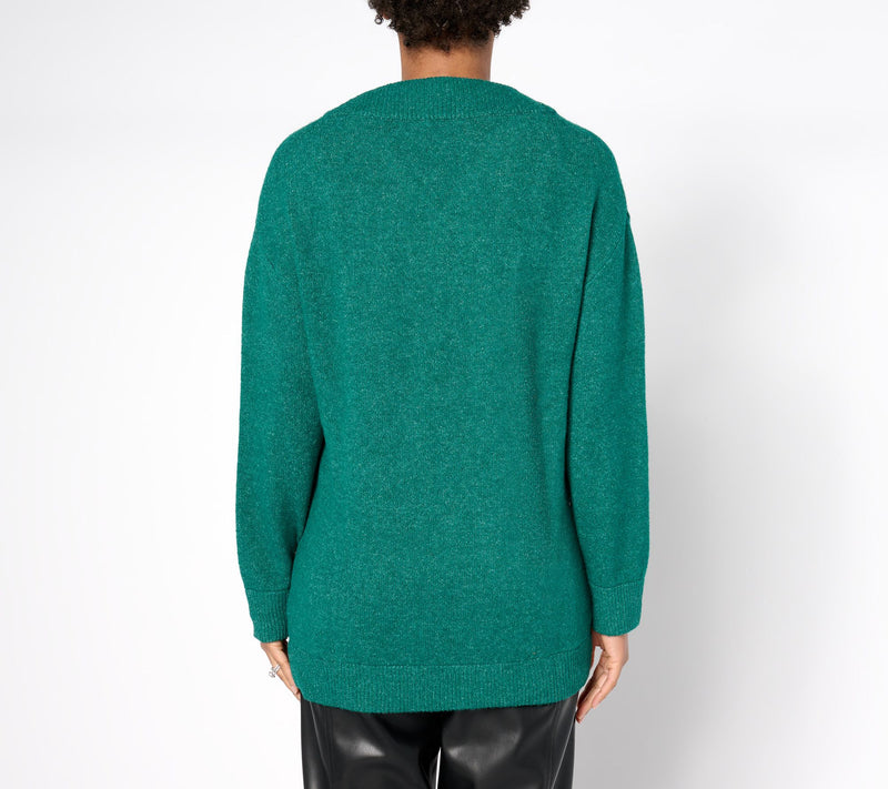 by Stacy London Relaxed V-Neck Sweater — View 11