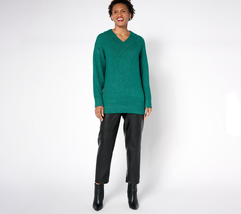by Stacy London Relaxed V-Neck Sweater — View 12